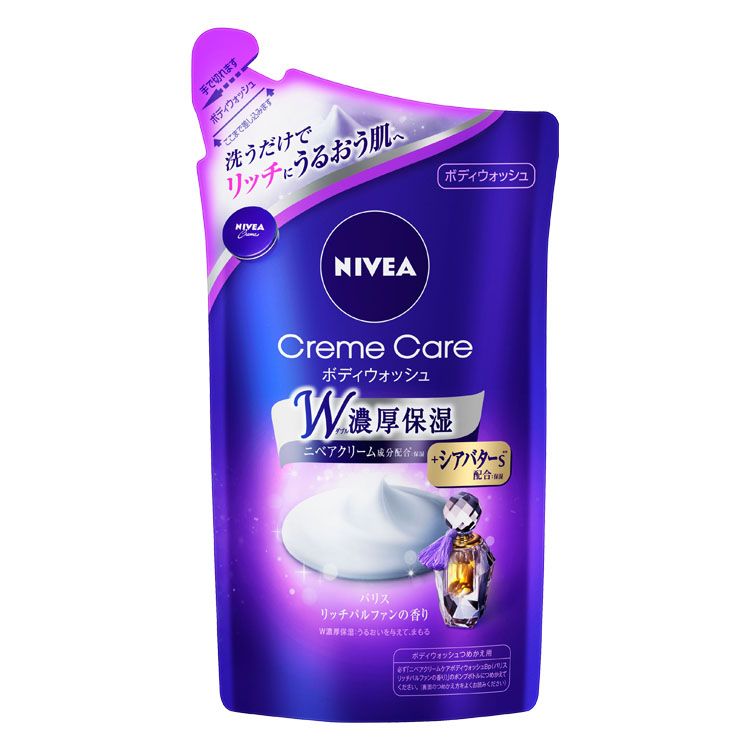  ニベア ボディソープ ボディウォッシュ NIVEA クリームケア パリスリッチパルファン 詰替 360ml 花王 つめかえ用 保湿 リッチ しっとり うるおい リッチパルファン Kao 