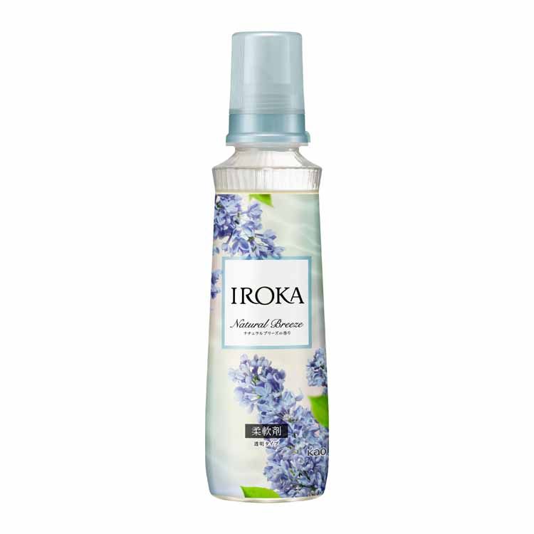  IROKA ナチュラルブリーズの香り 本体 570ml 花王 イロカ 柔軟剤 本体 透明タイプ ピュアムスク アンバー 上品な香り Kao Softener 