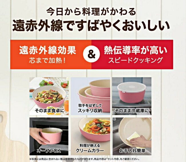 フライパン 13点セット セラミックあす楽対応 送料無料 ふらいぱん フライパン セット 調理器具 セラミックカラーパン H-CC-SE13 ピンク オレンジ レッド ブラウン KITCHEN CHEF 鍋 炒め鍋 IH IH対応 ガスコンロ 取っ手がとれる アイリスオーヤマ