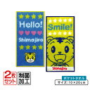 【GW限定ポイント5倍 5月6日23:59迄】【アウトレットアイテム】しまじろう ポケットタオル 2枚セット 20×10cm 綿100% 制菌加工 元気にお散歩...
