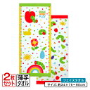 【エントリーで最大P6倍 7月11日1:59迄】はらぺこあおむし フェイスタオル 2枚セット 34×75~80cm 綿100% キャラクター 保育園 幼稚園 手...
