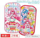 デリシャスパーティ プリキュア ポケットタオル 2枚セット 20×10cm リバーシブル生地 プリキュア プチタオル ネームタグ付き 保育園 幼稚園 小学校 子供 ハンカチ キャラクター 女の子[pkt]【メール便OK】