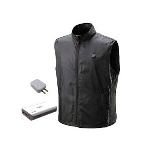 RYOBI ヒートベスト 電熱ベスト 作業服 作業着 リョービ ベスト フルセット バッテリーセット 充電式 充電 usb 防寒 防寒ベスト 春 黒 ブラック ヒーターベスト 作業ベスト ヒーター内蔵 インナー アウトドア キャンプ 登山 釣り ゴルフ 贈り物 プレゼント ギフト通販格安セール情報 楽天 通販