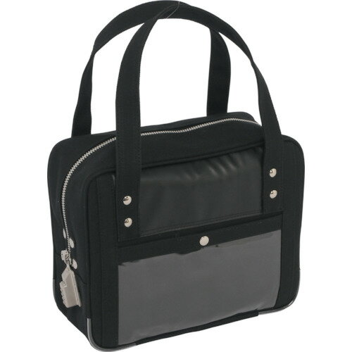 SANEI　帆布メール用ボストン（SS）SED−1錠付　黒 BTSSSED01