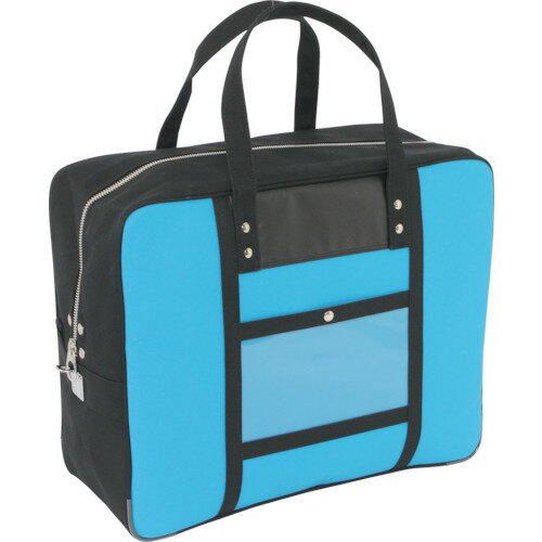 SANEI　帆布メール用ボストン（LL）馬蹄錠金具付　ブルー BTLLU09