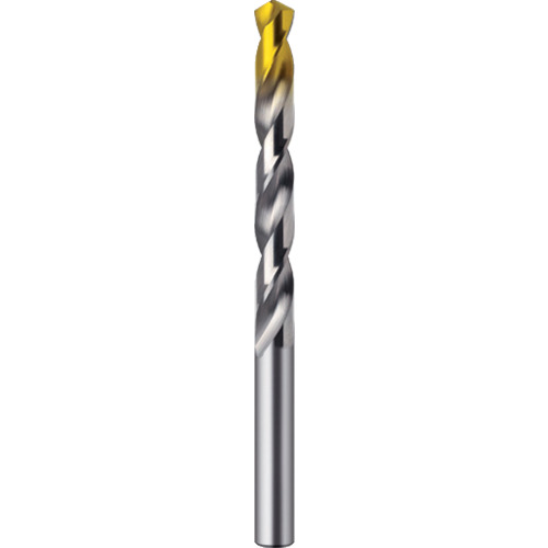 材質に高品質スウェーデン鋼を使用した、汎用性の高い一般穴あけ用ドリルです。トップコーティング採用により経済性に優れたドリルです。被削材:一般構造用鋼、炭素鋼、工具鋼、鋳鉄、合金鋼。刃径(mm)：11.5溝長(mm)：94全長(mm)：142シャンク径(mm)：11.5表面処理：表面処理：TiNトップコーティング有効加工深さ：5D(刃径×5倍)先端角：118°刃径公差：h8高速度鋼（HSS）　