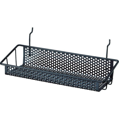 光　パンチングボードパーツ　カゴ棚　黒 PBW601