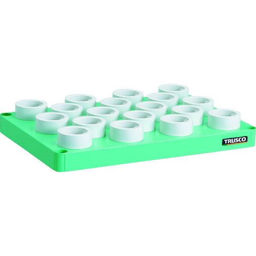 色：ヤンググリーン収納ホルダ数：HSK63専用　BT40　NT40兼用　18個間口(mm)：600奥行(mm)：400スチール（抗菌粉体塗装）　