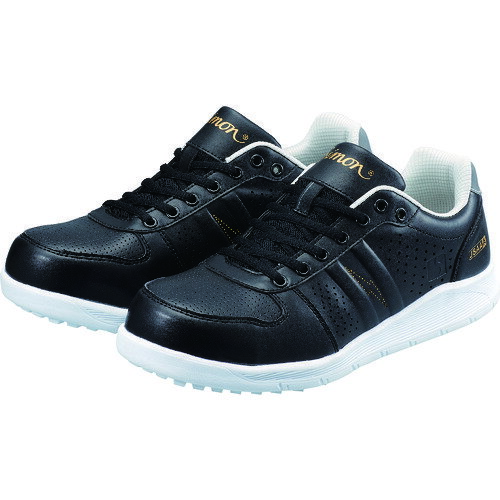 シモン　耐滑静電プロスニーカー　22．0cm　ブラック NS611BKS22.0