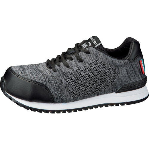 ミドリ安全　女性用先芯入ニットタイプスニーカー　MWJ−710　ブラック　21．5CM MWJ710BK21.5