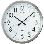 SEIKO　電波掛時計　直径421×48　金属枠 KS266S