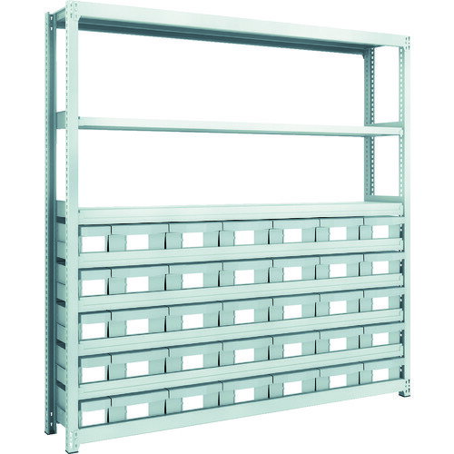 Rakuten - TRUSCO　M2型軽中量棚　H1800　樹脂NG引出付　小X5大X30 M26638E5F30