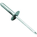 ツバ径の大きいラージフランジは、プラスチック板、FRP、ベニア板など、各種軟質ボードに最適です。金属同士の締結、プラスチック類同士の締結のほか、異種母材（金属とプラスチック類など）の締結に。かしめ板厚(mm)：12.7〜15.9リベット長(mm)：21.3フランジ径(mm)：15.9リベット径(mm)：4.8下穴径(mm)：4.9〜5.0せん断荷重(N)：2200引張荷重(N)：3300頭部径(mm)：-箱入リベット本体（フランジ）:アルミ（A5154）マンドレル（シャフト）:スチール（炭素鋼）　