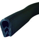 TRUSCO ワンタッチガスケット 2m PVC 芯材入り 板厚3.5mmまで 縦取り付け WP192T2MBK