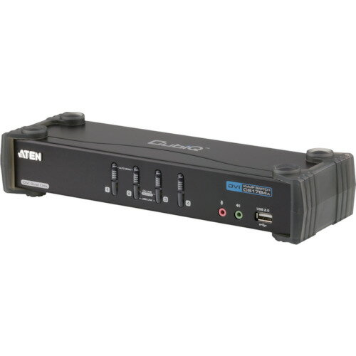 ATEN　KVMPスイッチ　4ポート　／　DVI　／　デュアルリンク　／　USB2．0ハブ搭載 CS1784A