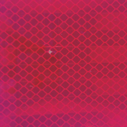 TRUSCO　超高輝度反射シート　プリズム型　455mmX227mm　赤 HS4522P