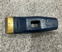 刃付きコヤスケ 8×12×40 (全長125mm) 黄銅巻加工 ナニワ合金超硬石工道具 タガネ チッパ タンガロイ【石材工具】