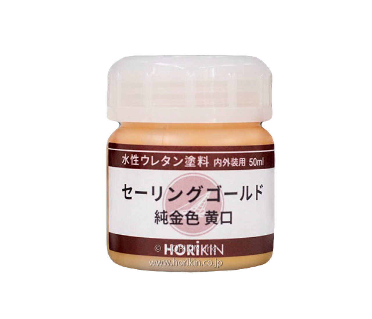 セーリングゴールド 丸筆付石材用金箔 墓石 塗料水性ウレタン純金箔色黄口