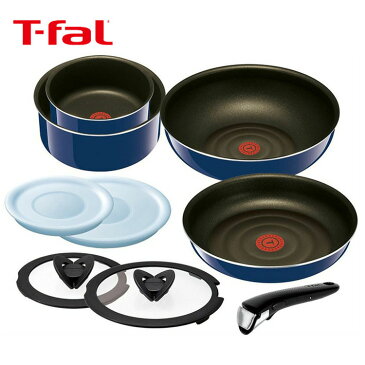 フライパン ティファール セット T-fal ガス火用 9点セット セット9 L61491ティファール フライパンセット セット ガス 直火 セット 9点セット 9点 取っ手が取れる 収納 プレミア 蓋 26cm 20cm お祝い 新生活 引越祝い