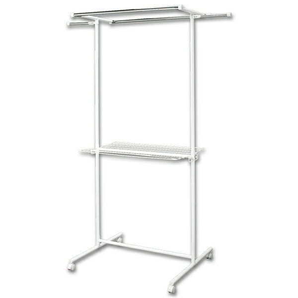 室内物干し 洗濯物干し 物干し ハイタイプ 竿 伸縮 横幅 調整 ロング丈 ワンピース ピンチハンガー 4個 タオルハンガー バスタオル キャスター付 室内 部...