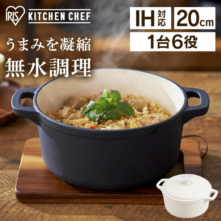 両手鍋 IH 20cm 無加水鍋 無水調理 鍋 IH対応 ご飯 炊飯 鋳鉄 両手鍋 IH 20cm 無加水鍋 無水調理 鍋 IH対応 ご飯 炊飯 鋳鉄