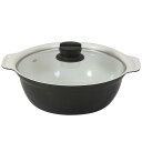 ビストロ・カローレ セラミック卓上鍋24CM IH NQ-0053両手鍋 24cm IH セラミック 卓上 おしゃれ ガラス蓋 蓋付き 調理器具 煮込み