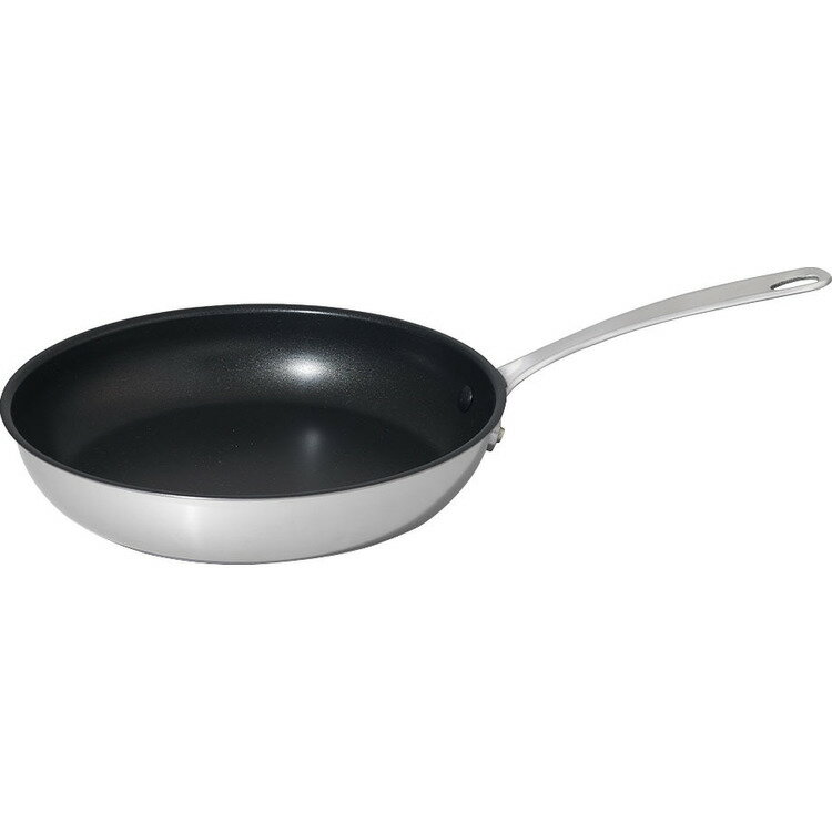 家庭用品 鍋 フライパン マイヤー ホワイトスチール フライパン 26cm PM-P26NS マイヤー フライパン ステンレスボディ ノンスティック加工 IH対応 オーブン可(260℃以下) シンプル リベットもノンスティック加工 使いやすい 【B】