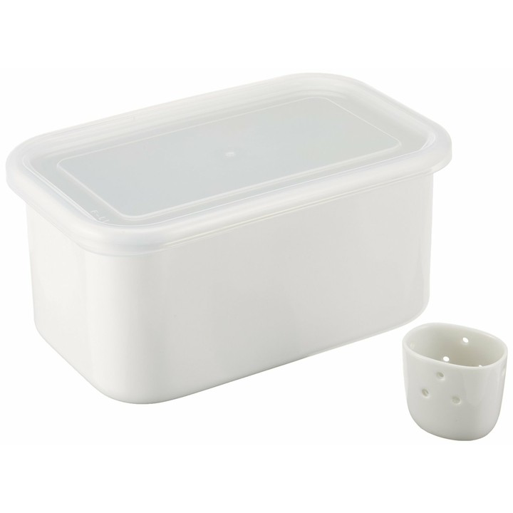 ホーローぬか漬け美人 TK-32 (冷蔵庫用ぬか床容器) ATK5001 琺瑯 ケース ホーロー ホウロウ ホワイト 野田ホーロー 漬物樽 漬け物 琺瑯ホーロー 琺瑯野田ホーロー ケースホーロー ホーローケース 野田琺瑯株式会社 【TC】