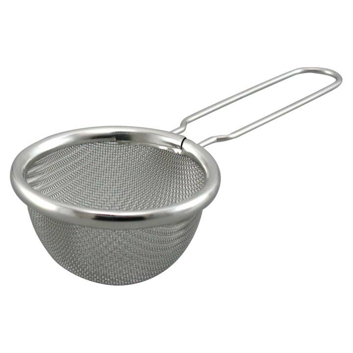 粉ふるい ママクック サッとすくって!粉ふるい 38172粉ふるい ざる 茶こし ストレーナー ミニ ザル 粉 取っ手付き キッチン用品 下村企販