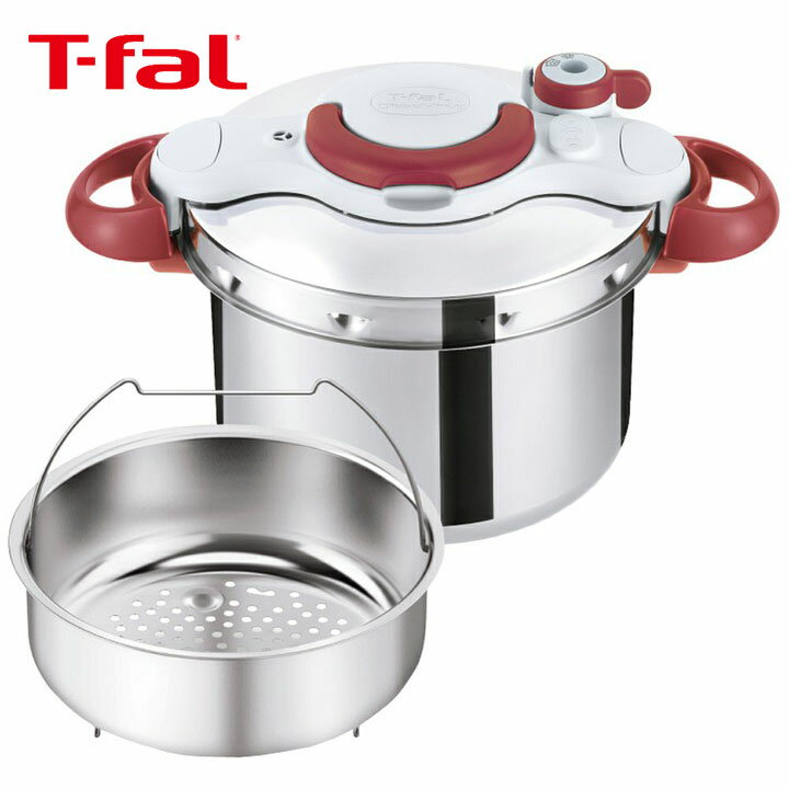 クリプソ ミニット イージー 6L ルビーレッド P4620769送料無料 ティファール T-fal 圧力鍋 ワンタッチ開閉 圧力 両手鍋 鍋 なべ グループセブジャパン 母の日 【D】 あす楽対応
