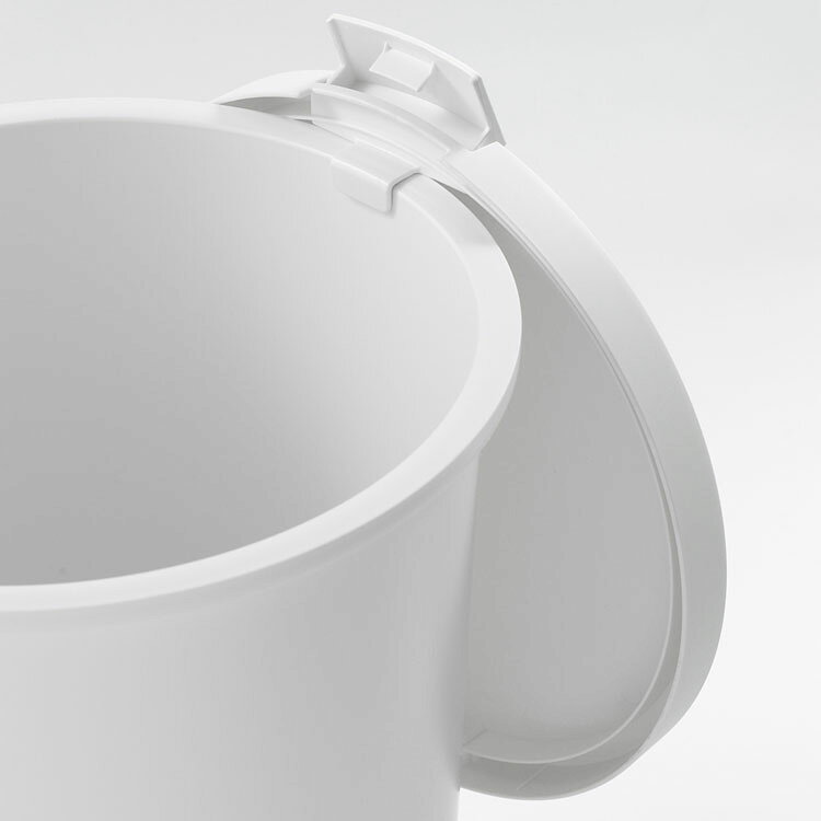 kcud<クード>ラウンドペール KUDRP ダストボックス トラッシュカン ゴミ箱 ごみ箱 ごみばこ おしゃれ シンプル 26L 丸型 インテリア 岩谷マテリアル(株) ホワイト グレー【B】 [2]
