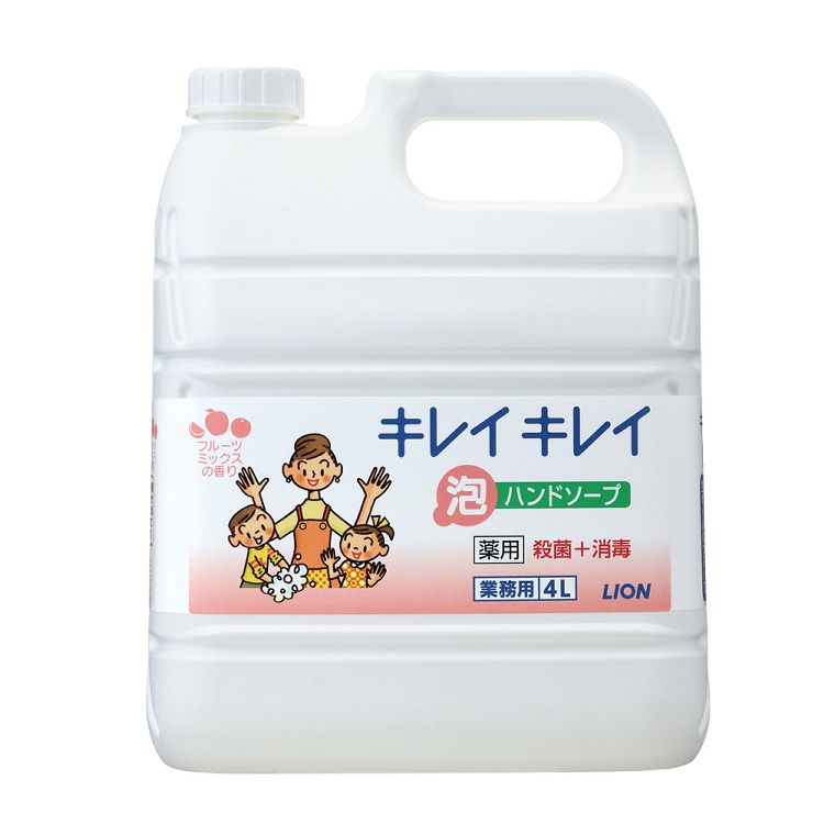 業務用キレイキレイ泡ハンドソープ フルーツミックスの香り 4L ハンドソープ キレイキレイ 薬用 ソープ 消毒液 業務用 ライオン