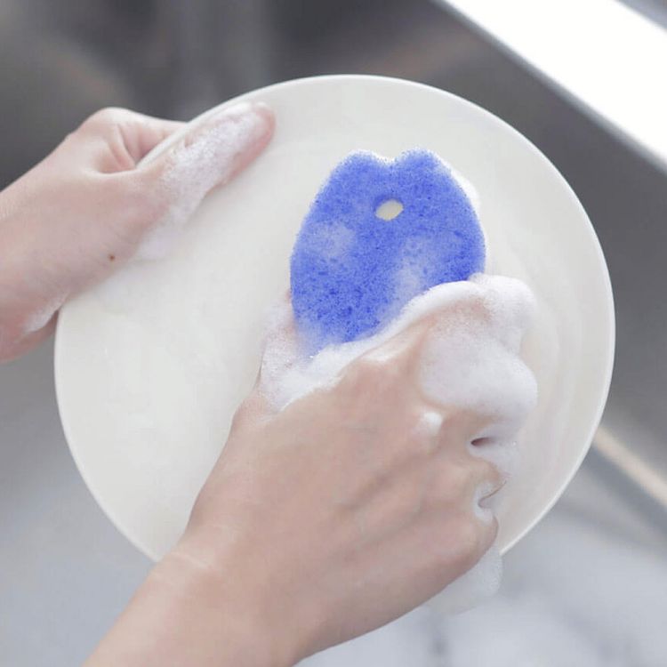 スポンジ キッチン おさかな キッチン用品 MARNA(マーナ)おさかなスポンジ ポアソンキッチン K170 マーナ おさかな スポンジ おさかなスポンジ 泡立ち 日用品 かわいい ブルー ディープグリーン イエロー k-kitchen-10128128 調理器具専門店 i-cook サンプル画像3