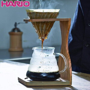 HARIO ハリオ V60 オリーブスタンドセット VSS-1206-OV ドリップスタンド シンプル 1-4杯用 ドリッパースタンド コーヒーメーカー 耐熱ガラス セット オリーブ coffee おしゃれ ナチュラル 木製 ギフト 送料無料【D】