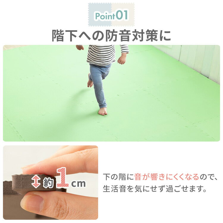 ジョイントマット PE(60×60×1) 4セット(16枚) PEJTM-601床暖房対応 ジョイント 大...