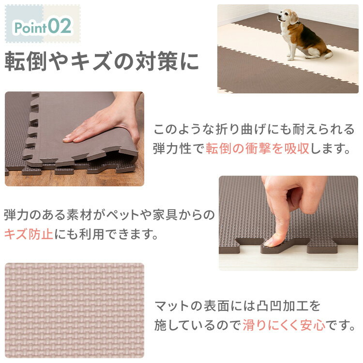 ジョイントマット PE(60×60×1) 4セット(16枚) PEJTM-601床暖房対応 ジョイント 大...