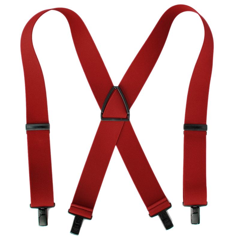 [KASAJIMA] カサジマ サスペンダー 40mm 幅広 日本製 素早い脱着 金属不使用 錆びない 肩への負担軽減 樹脂 クリップ プラスチック メンズカジュアル パーティ レインパンツ ゴム スノーボード