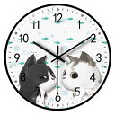 matakoko315 掛け時計 猫 振りむき 子猫 おしゃれ 可愛い インテリア スイープ式 連続秒針 高級 時計 壁掛け リビング かわいい 静音 かけ時計 頑丈 キャットクロック アナログ 小型 小さめ 動物