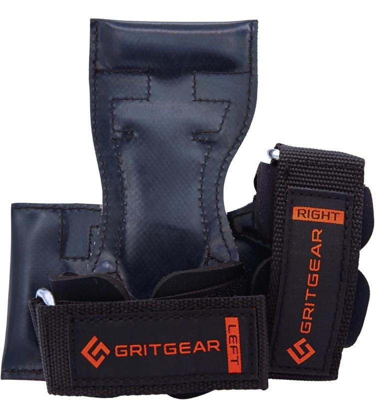 元プロアスリートの理学療法士監修 GRITGEAR パワーグリップ 筋トレ 握力補助 懸垂 滑り止め ラットプルダウン デッドリフト ノンスリップラバー…