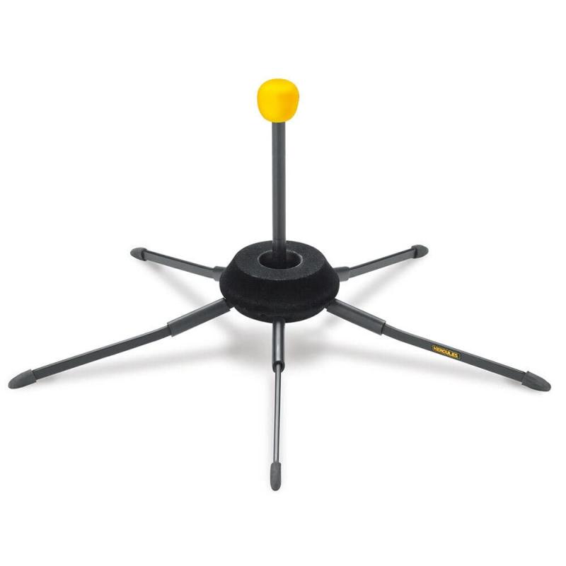 HERCULES (ハーキュレス) TravLite トランペット/コルネット スタンド DS410B楽器のベルに納められるので、余分な収納スペースが要りません。設置高さ:180mmベース半径:170mm重量: 300 g折畳サイズ: 180x70mm