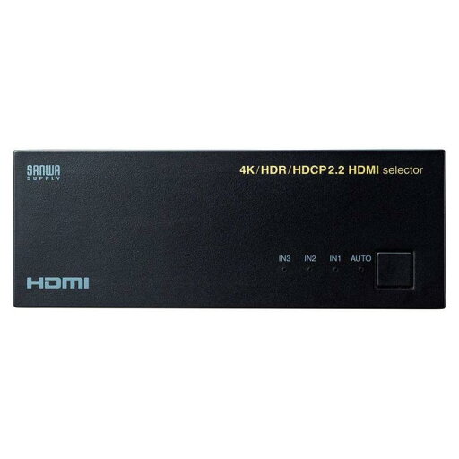 4K・HDR・HDCP2.2対応HDMI切替器(3入力・1出力) SW-HDR31L 4K・HDR・HDCP2.2対応HDMI切替器(3入力・1出力) SW-HDR31L