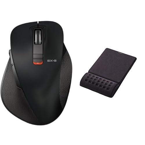 エレコム ワイヤレスマウス Bluetooth EX-G 握りの極み 静音設計 5ボタン Lサイズ ブラック M-XGL15BBSBKシリーズ