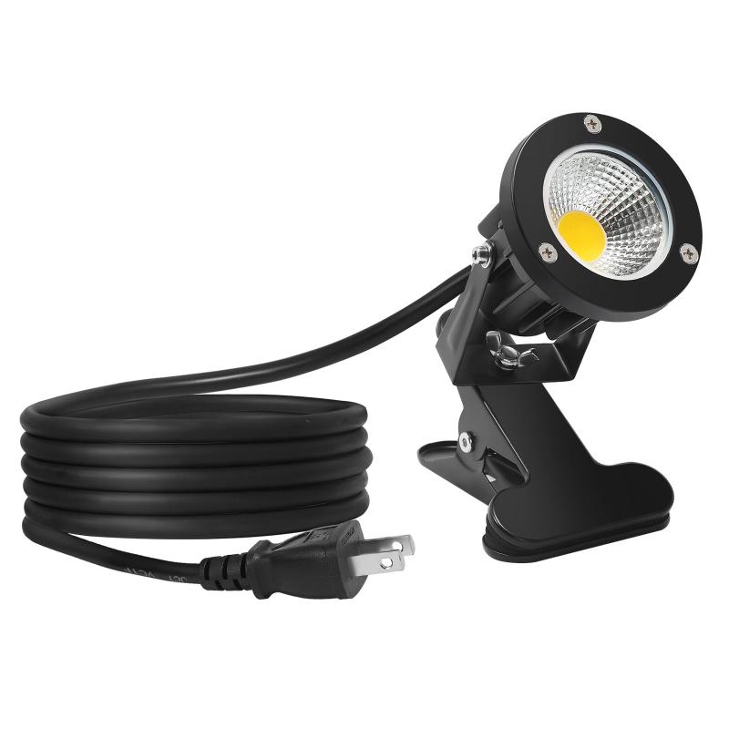 防雨 防水型 led クリップライト 7W 630lm コード長3m led ライト スポットライト 屋外 照明 看板用 店舗 電気スタンド デスクスタンド アームライト ピッコロライト アウトドア エクステリアラ