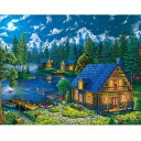 VIKMKM ダイヤモンドアート さくら 5Dダイヤモンド絵画 ダイヤモンド塗装 クロスステッチキット ビーズアート全面貼り付けタイプ DIY 手芸 刺しゅうキ...