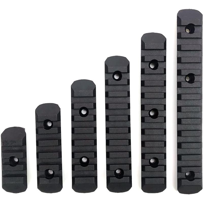 Takelablaze M-LOK &amp; KEYMOD 両方対応 20mm レイルセクション 6種6枚セット 3/5/7/9/11/13スロット取付ナット付 樹脂製 軽量