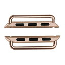 Apple Watch バンド アダプター Sakula アップルウォッチ用 交換金具 Apple Watch Seraies 6 SE 5 40mm Seraies 3 38mm 対応 連結器 ローズゴールド(2)