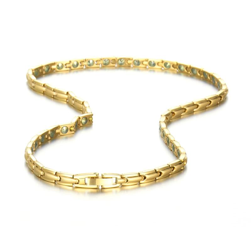 [HyyMe] 54粒 純度99.999% ゲルマニウム ネックレス ステンレス鋼ですネックレス ヘマタイト 人気 静電気除去 ファッションジュエリー こらんてっと 小さくて軽い スポーツ ネックレス 人気 誕