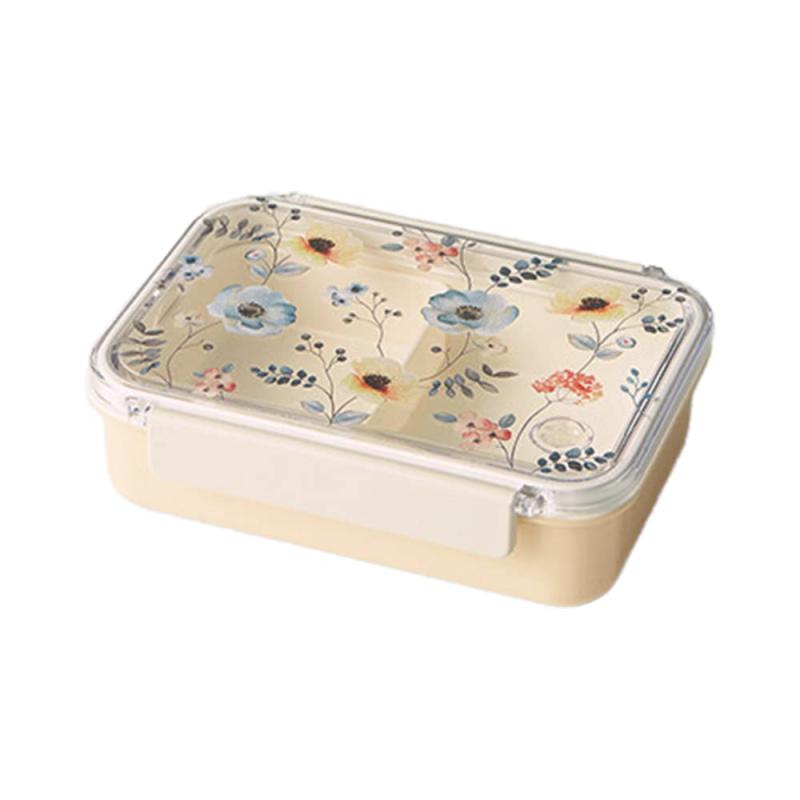 割れにくい 弁当箱 女性 1段 ランチボックス 約12×16cm 食洗機 電子レンジ対応 floraison
