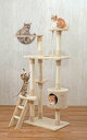 キャットタワー 猫レーザー ポインター付 省スペース スリム キャットタワー 猫 据え置き ねこ 猫タワー ネコタワー 多頭飼い スリム 省スペース スリムキャ...