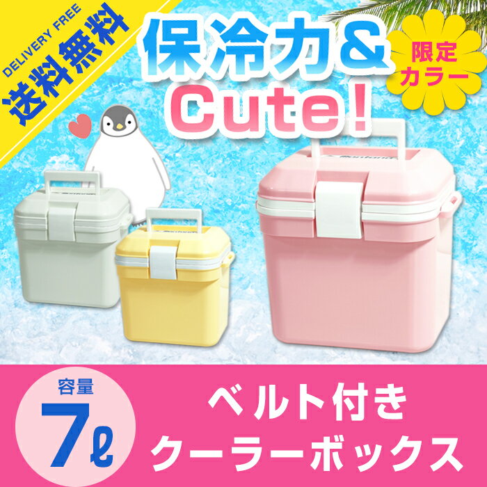 【レジャー】　クーラーボックス 小型 かわいい 7L　限定カラー おしゃれ